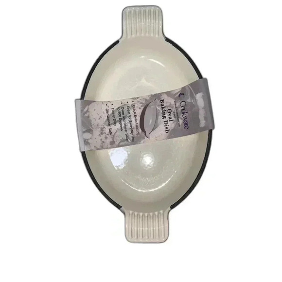 COOKWARE Other - Cookware small Baking dish,Enameled CastIron Serving Dish Baking Oval Casserole